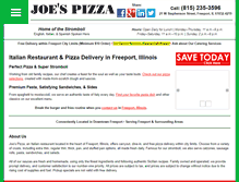 Tablet Screenshot of joespizzaoffreeport.com